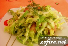 Салат из свежих овощей «Майский»