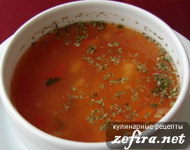 Простой суп с фасолью рецепт