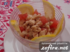Рецепт салата из курицы с грейпфрутом