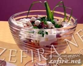 Рецепт салата со свежей капустой и копченой колбасой “Лакомка”