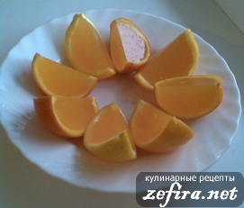 Желе в апельсине “Оранжевое настроение”