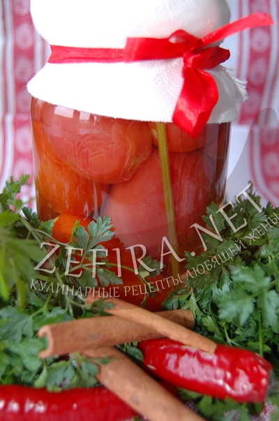 Маринованные помидоры с корицей на зиму - рецепт и фото