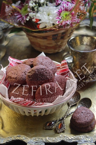 Домашнее шоколадное печенье - рецепт и фото