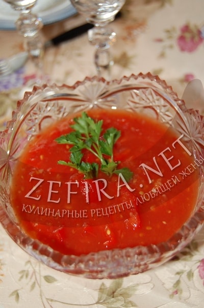 Соус – приправа из помидоров и перца на зиму - рецепт и фото