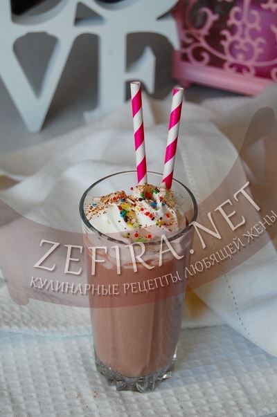 Молочный коктейль из шоколадного мороженого - рецепт и фото