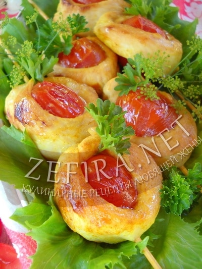 Шашлык из курицы с помидорами черри - рецепт и фото