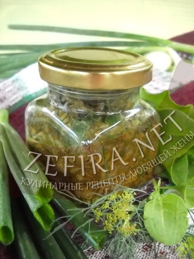 Щавель с зеленым луком и укропом на зиму - рецепт и фото