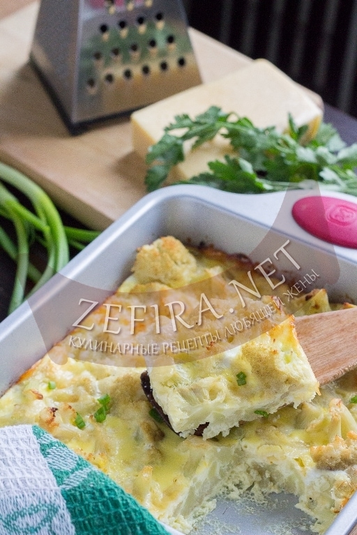 Цветная капуста в духовке с яйцом и сыром - рецепт и фото