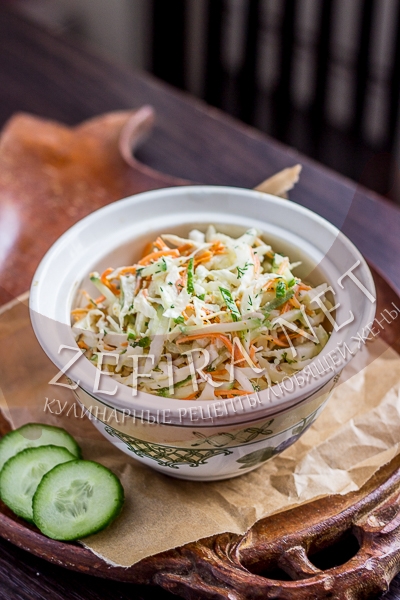 Салат с курицей, корейской морковью и пекинской капустой - рецепт и фото