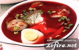 Рецепт холодного супа с овощами