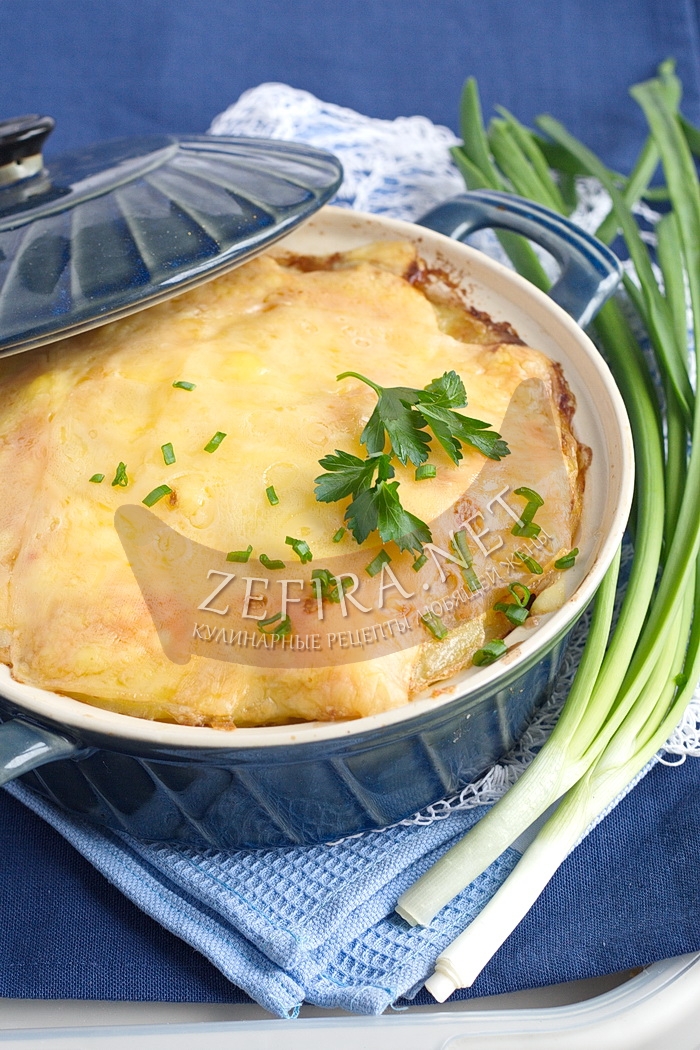 Картофельная запеканка в духовке с фаршем и сыром - рецепт и фото