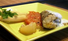 Рыба в фольге с нежным укропным соусом