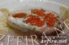 Семга (форель) со сливочным соусом “По-царски”