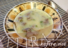 Вкусный картофельный суп-пюре с цветной капустой и говядиной