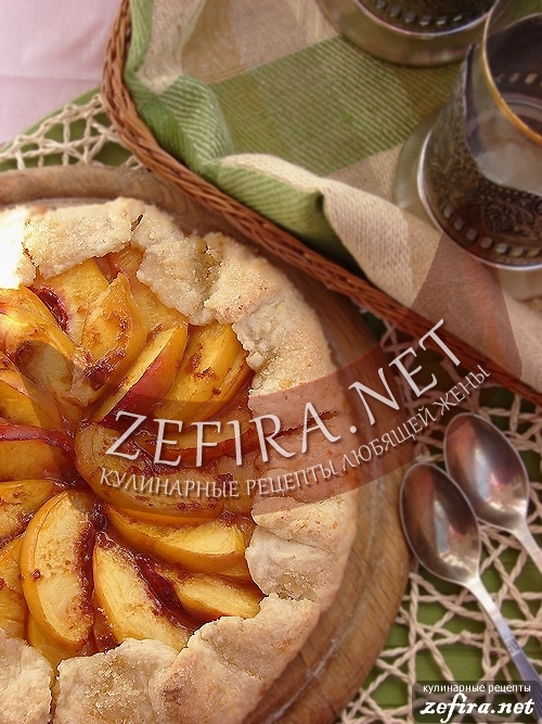 Рецепт пирога с персиками из творожного теста - рецепт и фото