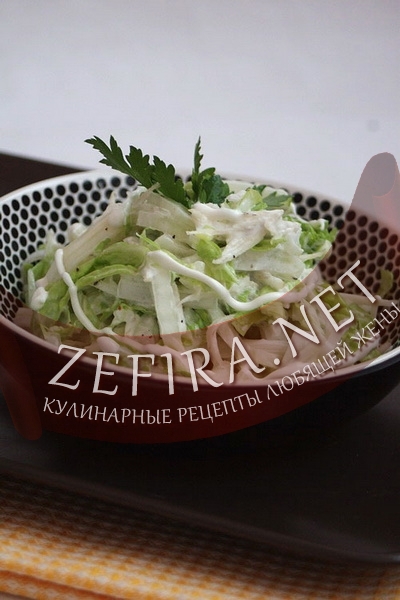 Рецепт салата из капусты, редьки и сельдерея (фото)