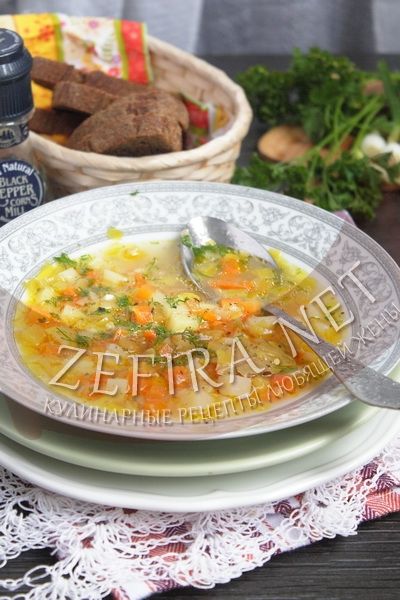 Простой овощной суп - рецепт и фото