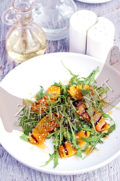 Салат из тыквы с рукколой - рецепт и фото