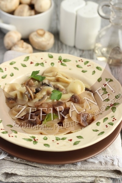 Постный грибной соус к макаронам - рецепт и фото