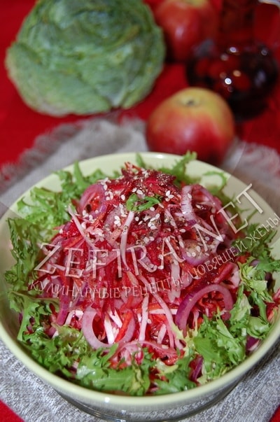 Овощной салат «Здоровье» из капусты, моркови и свеклы - рецепт и фото