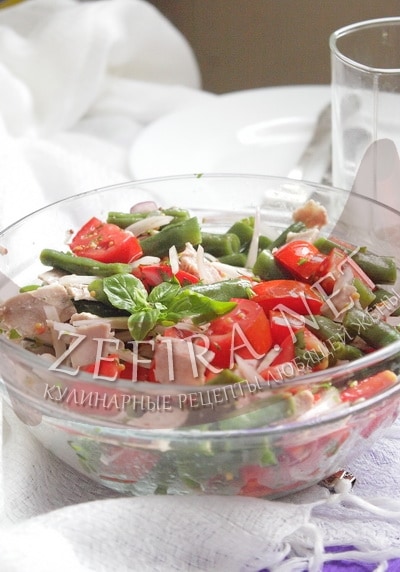 Салат из зеленой стручковой фасоли - рецепт и фото