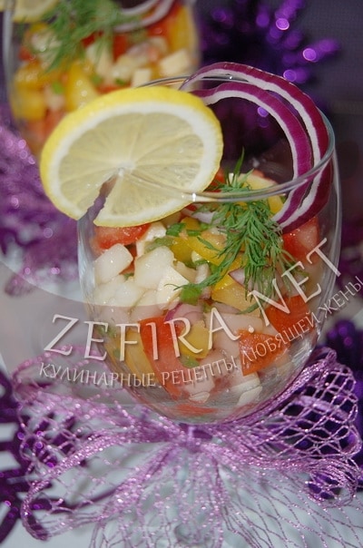 Праздничный салат-коктейль - рецепт и фото