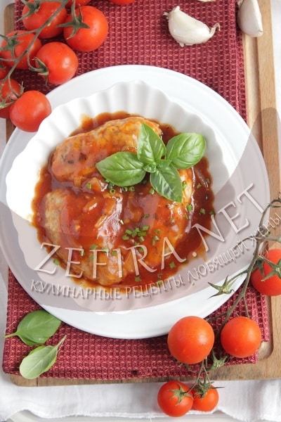 Гречаники с фаршем, запеченные в томатном соусе - рецепт и фото