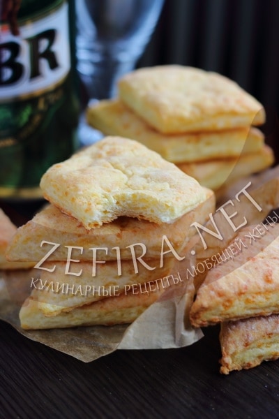 Слоеное печенье с сыром - рецепт и фото