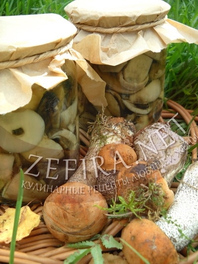 Маринованные на зиму грибы подосиновики - рецепт и фото