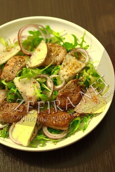 Салат с рукколой и грушей - рецепт и фото