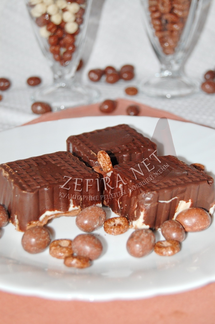 Творожный десерт в шоколаде без выпечки - рецепт и фото