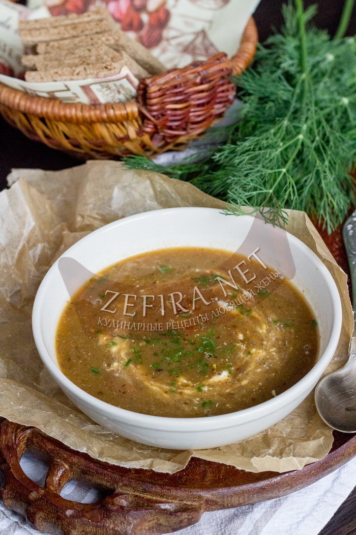 Чечевичный суп пюре - рецепт и фото