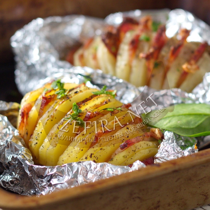 Картошка-гармошка в духовке - 7 рецептов с пошаговыми фото