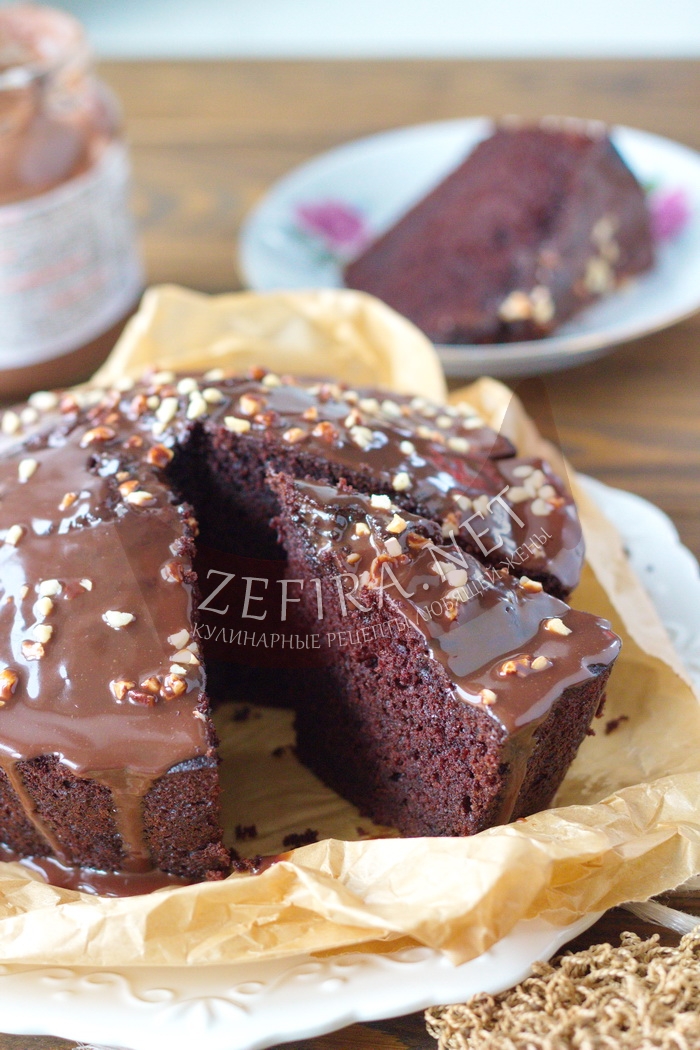 Шикарный шоколадный пирог с кабачками - рецепт и фото