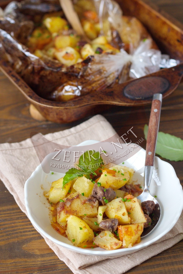 Картошка с сердечками в духовке – вариант простого вкусного ужина с фото