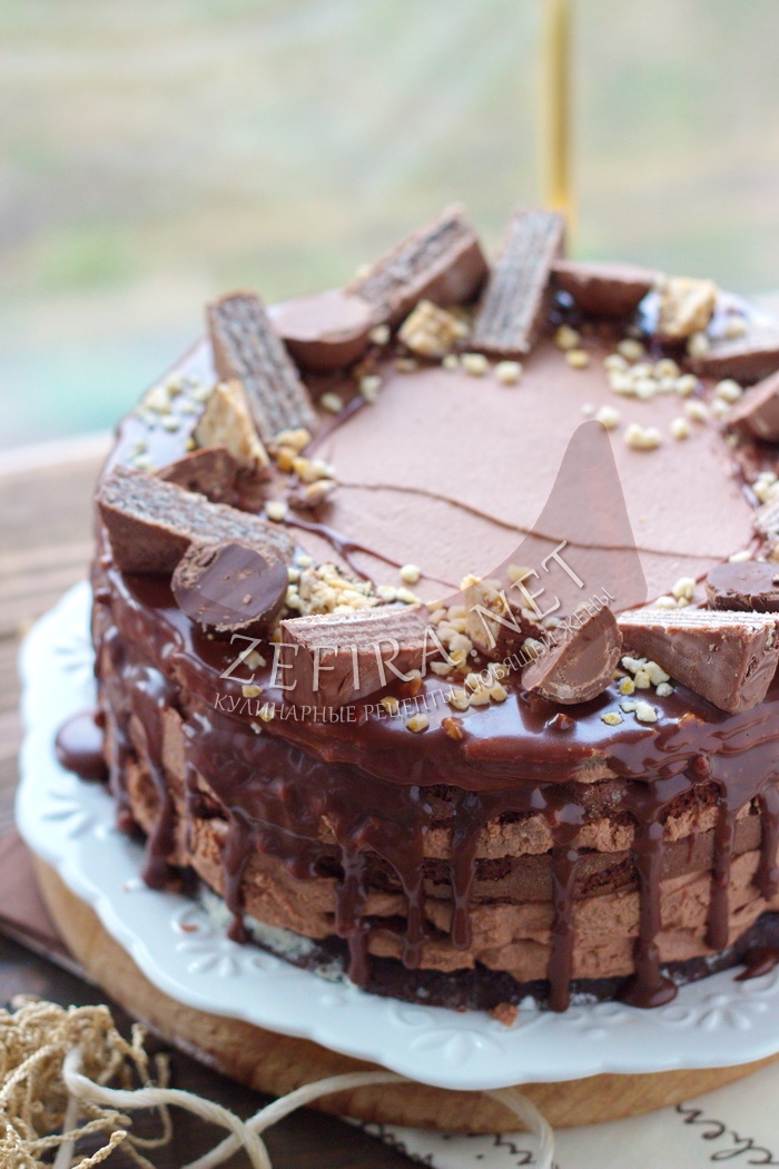 Шикарный шоколадный торт с кремом из рикотты - рецепт и фото