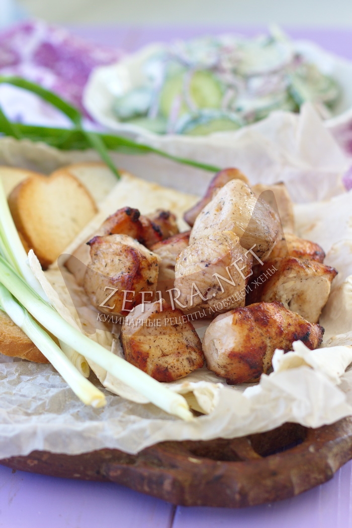 Сочный шашлык из курицы с соевым соусом - рецепт и фото