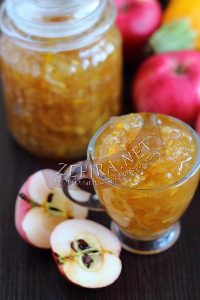 Необычное варенье из кабачков с яблоками и лимоном - рецепт и фото