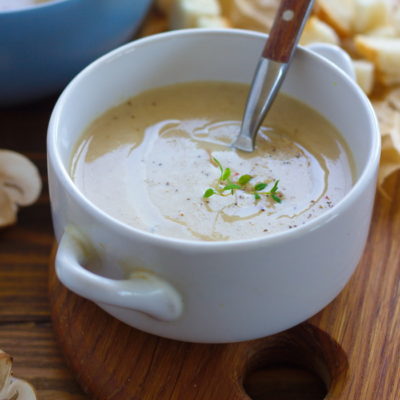 Суп пюре из шампиньонов с молоком - рецепт и фото