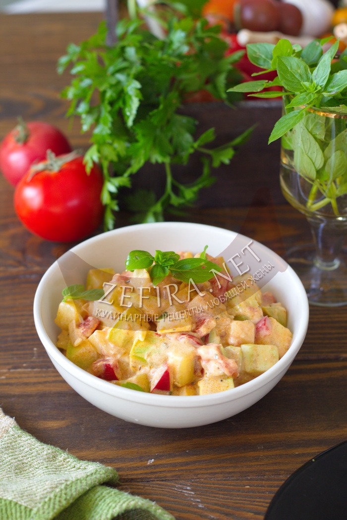Овощной паприкаш из кабачков с помидорами - рецепт и фото