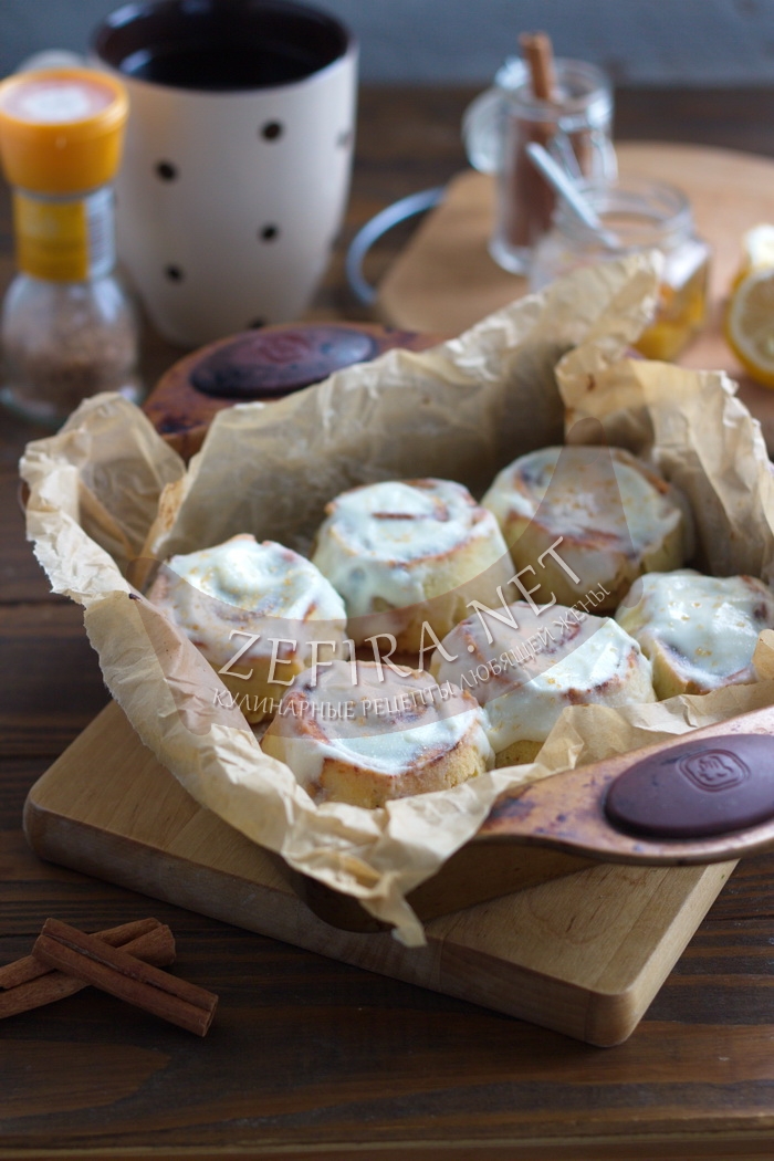 Творожные булочки с корицей или пп синабоны - рецепт и фото