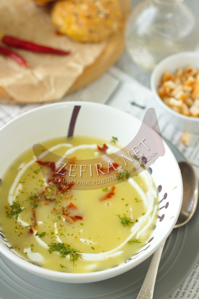 Картофельный суп пюре с беконом и сливками - рецепт и фото
