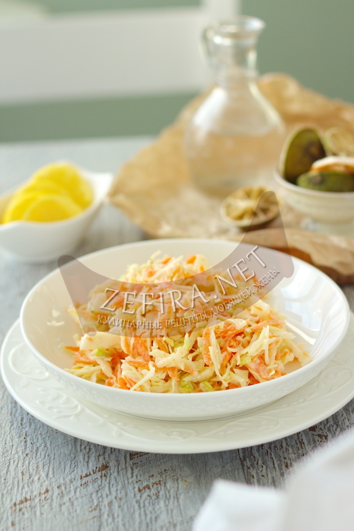 Полезный салат из капусты коул-слоу - рецепт и фото