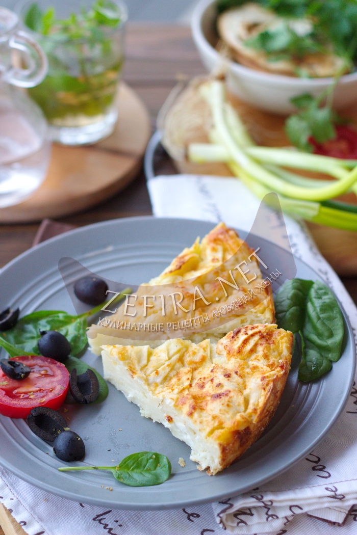 Рваный пирог из лаваша с сыром и творогом - рецепт и фото