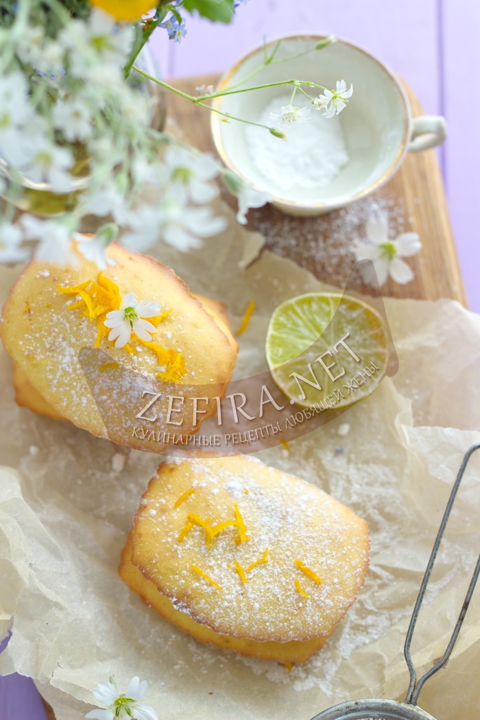 Воздушные кексы с лимоном на кефире - рецепт и фото