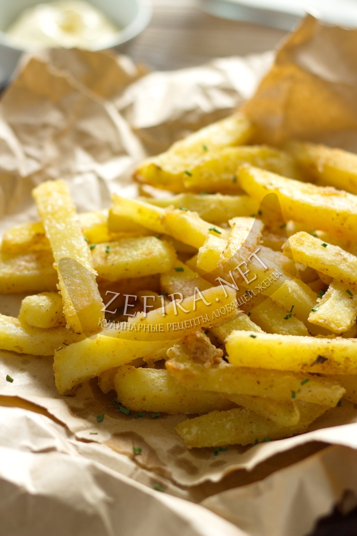 Домашняя картошка фри в духовке - рецепт и фото
